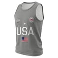 thumbnail image 4 of Dwelliawo Men's 250 Years Patriotic Tank Tops American Flag Usa 250th Anniversary Pullover Graphic Sleeveless Tank Top Loose Fit Relaxed Fit Muscle Shirts Gray M, 4 of 5