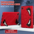 thumbnail image 7 of for Samsung Galaxy Tab S9/S9FE/S8/S7 11 inch Case Heavy Duty Kids Shockproof Rugged Protective Case with Foldable Kickstand for Boys Children for Samsung Tab S9/S9FE/S8/S7 SM-X710/X510,Red+Black, 7 of 7