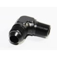thumbnail image 3 of BLACK AN8 8-AN Male to 3/8"NPT Male 90 Degree Flare Fitting Adapter BLACK AN8 8-AN Male to 3/8"NPT Male 90 Degree Flare Fitting Adapter, 3 of 7