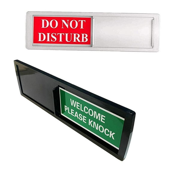 LOVIVER 2PCS Privacy Sign for Business Office Hotel Dormitories Sign