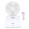 thumbnail image 2 of USB Desk Fan, 3 Speeds  Phone Charging Foldable Design Desktop Fan    For Home For Dormitory For Office, 2 of 8