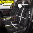 thumbnail image 3 of DIKSOAKR Full Set Car Seat Covers Fit for Volkswagen Tiguan 2009-2024 2025 | Faux Leather, Waterproof, Automotive Seat Cover with Airbag Compatibility (5 Seat, Black Line), 3 of 7