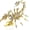 Gold, variant on OWIKOL Premium 3D Metal Puzzle Kit: Intricate Scorpion Model for Adults - DIY Challenging Build Set (Birthday/Christmas Gift) Color: Silver