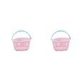 thumbnail image 4 of Guardoinrt Panier de Rangement Portable - Organiser Efficacement Petits Objets Rose Clair Circulaire 2Set, 4 of 6