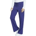 thumbnail image 4 of Dickies Xtreme Stretch Medical Scrubs Pant for Women Mid Rise Drawstring Cargo Plus Size 82011, 4 of 7