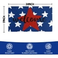 thumbnail image 3 of 4th of July Door Mat,American Flag Star Indoor Outdoor Non-Slip Patriotic Summer Doormat,Entryway Front Porch Fourth of July Independence Day Welcome Door Mats for Entrance Decor 30" x 17", 3 of 7