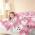 thumbnail image 3 of Homewish Cute Ghost Pumpkin Twin Comforter Sets for Girls, Halloween Spider Bow Bedding Set, Soft Pink, Pink Reversible, 2 Pieces 1 Comforter and 1 Pillowcase, 3 of 6