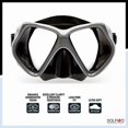 thumbnail image 3 of Dolfino Pro Gemini Adult Mask and Snorkel Combo - Silver, 3 of 6