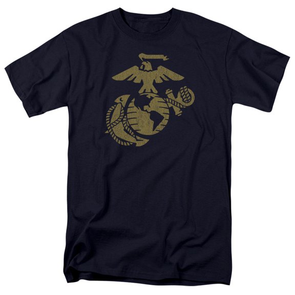 Us Marine Corps - Gold Emblem - Short Sleeve Shirt - XX-Large