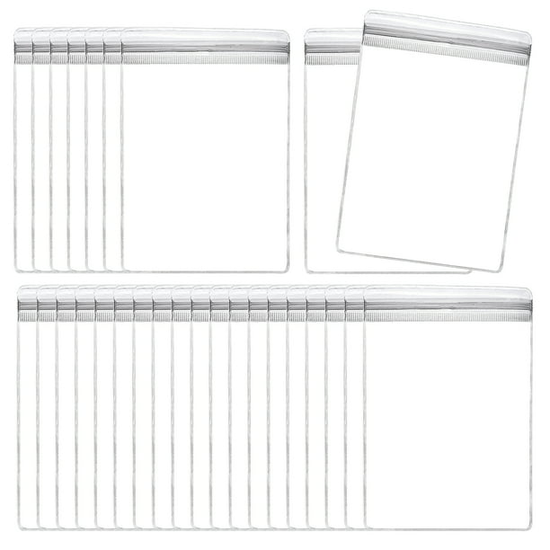 100 Piezas Bolsas de Joyería 3 x 4.3 Pulgadas Bolsa de Joyería Autoadhesiva para Empaque de Joyería, Transparente
