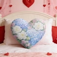 thumbnail image 7 of Heart Shaped Floral Throw Pillows for Valentine’s Day, Romantic Decorative Cushion with Soft Fabric, Cozy Accent for Couch Bed Anniversary Wedding Gift Home Decor, 7 of 7