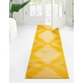 thumbnail image 3 of Unique Loom Kai Collection Area Rug - Warrior (2' x 5' 3" Runner Yellow/Ivory), 3 of 12