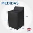 thumbnail image 5 of Funda Para Lavadora Black GILA Essentials (Protector impermeable) GILA FUNDA PARA LAVADORA BLACK, 5 of 5