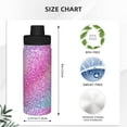 thumbnail image 3 of Pofeuu Fun Rainbow Print 18oz Sports Insulated Kettle Stainless Steel Vacuum Water Bottle Leakproof Sport Flask, 3 of 7