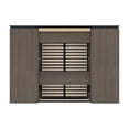 thumbnail image 4 of Atlin Designs 118" Full Murphy Bed and Storage with Drawers in Bark Gray, 4 of 13