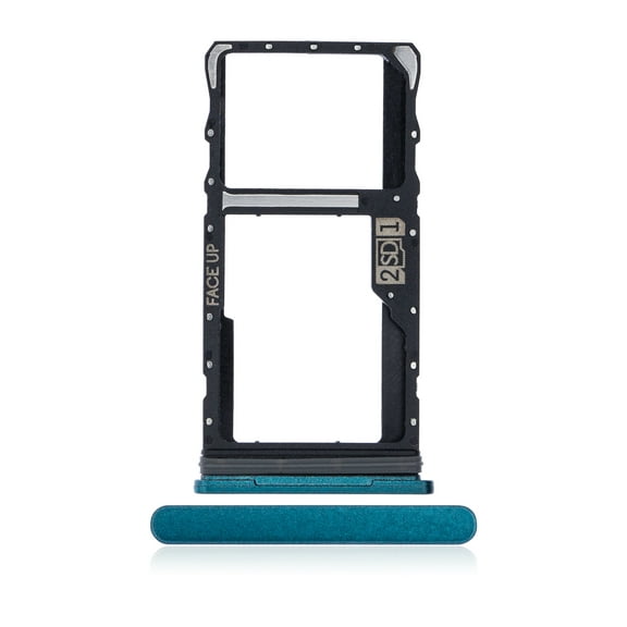 Replacement Dual Sim Card Tray Compatible For Motorola Moto G50 (XT2137 / 2021) (Aqua Green)