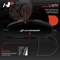 thumbnail image 6 of A-Premium 10.87 in (276.00 mm) Front Vented Disc Brake Rotors + Ceramic Pads Kit Compatible with Select Mitsubishi & Chrysler & Dodge Models - Outlander, Lancer, Eclipse, Galant, Sebring, 6-PC Set, 6 of 9