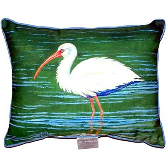 Betsy Drake SN378 11 x 14 in. Dicks White Ibis Small Indoor & Outdoor Pillow