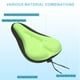 thumbnail image 3 of Funda de Asiento de Bicicleta Cojín de Sillín de Bicicleta con Gran Almohadilla de Gel de Silicona Cómoda para Hombres y Mujeres Bicicletas Estacionarias, Verde, 3 of 7