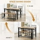 thumbnail image 3 of Juego de Mesa y 4 Sillas para Comedor con Estante de Almacenamiento, Set Completo para Comedor en Casa, 3 of 5