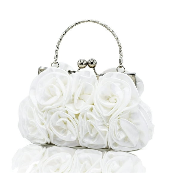 Bolso de mano de noche JAMBHALA Dressy Floral Satin para mujer