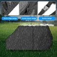 thumbnail image 7 of Golf Cart Cover 4 Passenger Heavy Duty, 420D Waterproof Golf Cart Accessories Extended Roof Compatible with EZ GO  Yamaha Golf Carts, Outdoor Dustproof 4 Seat  Cover,Black, 7 of 7