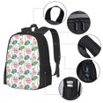 thumbnail image 3 of Balery Lotus Flower Backpack for Men and Women - Durable 600D Oxford Cloth -Large Capacity, Water-Resistant School, Travel, and Hiking Bag, 3 of 7