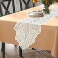 thumbnail image 6 of Dvumao Kitchen Gadgets, White Hollow Lace Table Flag Beautiful Flower Tablecloth Table Flag Home Dining Table Decoration 13.78x45.28 Inches, Mom Gifts, 6 of 6