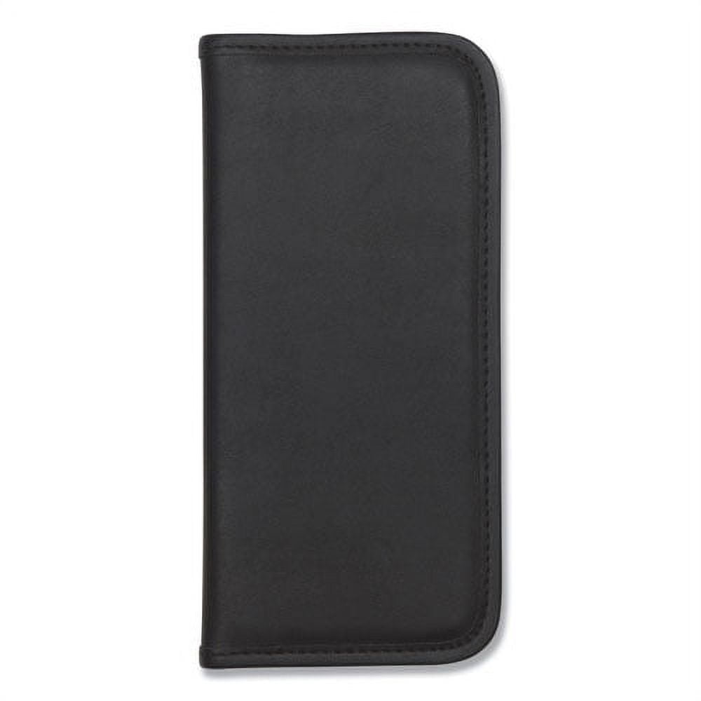 Professional Vinyl Business Card File, Holds 160 2 X 3.5 Cards, 4.75 X 10.13, Black | Bundle of 2 Each