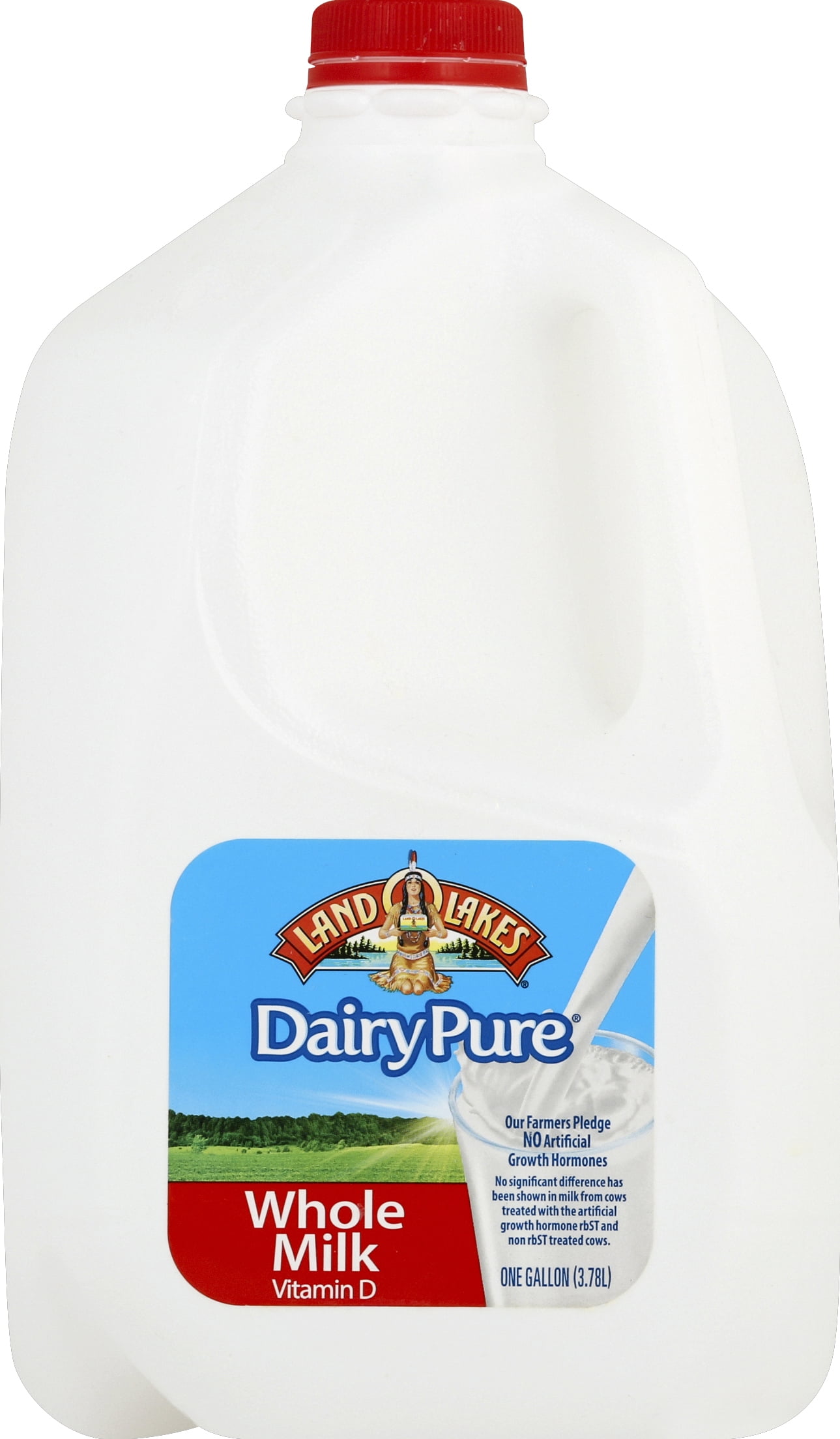 Land O Lakes Dairy Pure Whole Milk 1 Gallon Walmart Com Walmart Com
