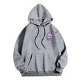 thumbnail image 4 of MHFRRA Sudadera con Capucha Informal para Hombre, Holgada, con Estampado Gráfico, para Otoño E Invierno, Uso Diario, Cómoda, Tela Suave, Ligera, Ropa de Calle Gris claro, 4 of 4