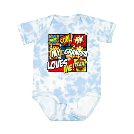 

Inktastic My Grandpa Loves Me Superhero Boys or Girls Baby Bodysuit