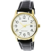 Casio Men's MTPV002GL-7B2 Gold Leather Japanese Quartz Fashion Watch