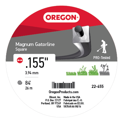 Magnum Gatorline Square Trimmer Line .155 1LB DNT