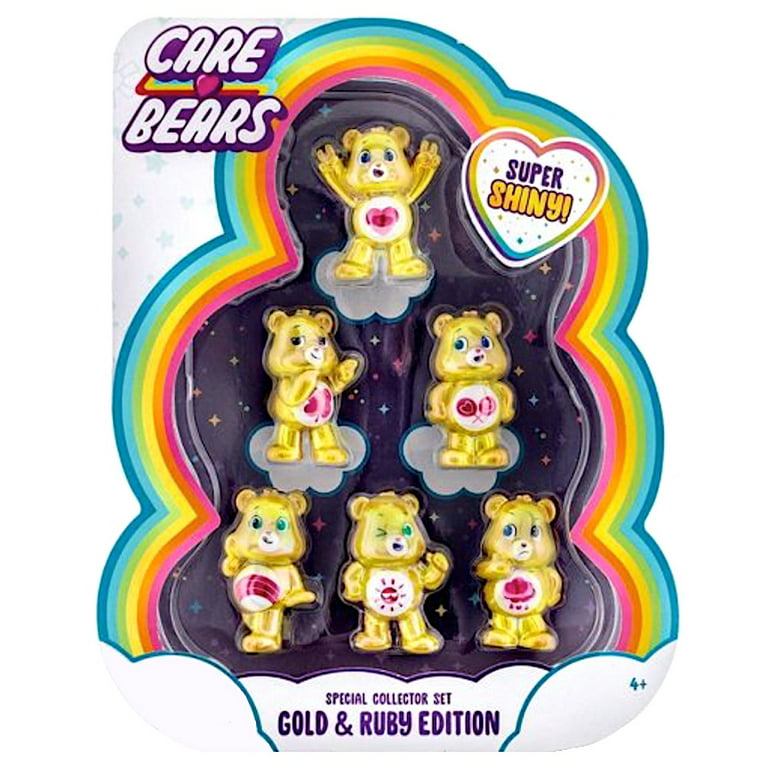 Care Bears Super Shiny Gold & Ruby Edition Mini Figure 6-Pack