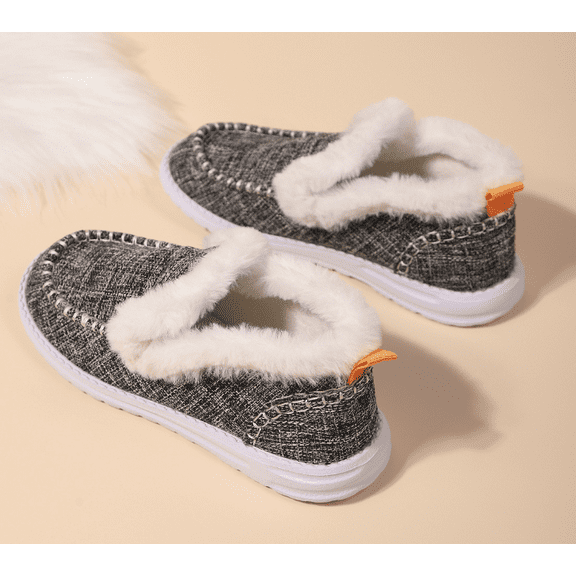 Women's House Slippers - Fur Lined & Anti-Slip Rubber Sole for Indoor Outdoor Comfort