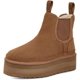 thumbnail image 2 of Nuevas botas de nieve en otoño e invierno 2022 Botas cortas Chelsea informales de suela gruesa Botas de moda Color: Marrón, 2 of 4