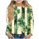 thumbnail image 1 of Blusas y camisas de manga larga con cuello redondo y estampado de San Patricio para niños, blusa informal de manga larga con cuello redondo, blusa de poliéster para niñas, 1 of 4