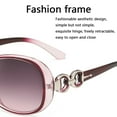 thumbnail image 4 of Gafas de sol retro de gran tamaño para mujer, gafas de sol de diseño con protección ancha, gafas elegantes ovaladas, 4 of 8