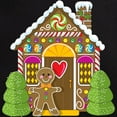 thumbnail image 3 of CafePress - Gingerbread House Women's Dark Pajamas - Women's Short Sleeve Print T-Shirt and Pants Dark Cotton Pajama Set, 3 of 7