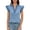 V137 Blue, variant on T Shirts For Women V Neck Striped Print Flutter Sleeves Summer Blouse Comfort Casual Tee Beige 2Xl