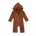 thumbnail image 1 of ITFABS Combinaison à Blocs de Couleur, Combinaison Décontractée à Manches Longues avec Capuche et Poche, 1 of 8