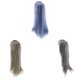 thumbnail image 4 of Vogacara Pelucas de pelo sintético para mujer, suaves, largas y rectas, para fiestas, citas, diario Cuidado del cabello Gris azulado, 4 of 6