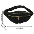 thumbnail image 3 of Unique Bargains 1 Pc Fanny Pack Argyle Waist Bag Black, 3 of 6