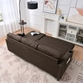 thumbnail image 5 of Miekor Furniture Convertable Sofa Bed with Built-in Storage Space Brown 0006, 5 of 16
