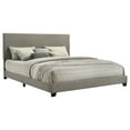 thumbnail image 3 of Dorian Fabric Upholstered Eastern King Panel Bed Taupe, 3 of 7