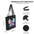 thumbnail image 3 of Colorful Bow Canvas Handbag, 3 of 6