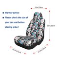 thumbnail image 3 of Uemuo Panda Cute Hearts Pattern Car Seat Covers for Front Seats Waterproof Seat Covers for Cars, Universal Auto Front Seats Protector Fits for Car-1, 3 of 6