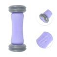 thumbnail image 3 of Unique Bargains 1 Pc Comfortable Roller Manual Massager Tools 6.69"x2.64"x2.64" Gray Purple, 3 of 6