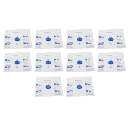 BIMZUC 10pcs Disposable CPR Face Shield Cardiopulmonary Resuscitation Barrier with One Way Valve for First Aid Training